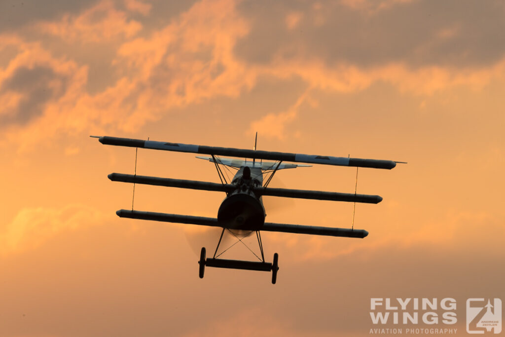 2016, Dr.I, FC, Fokker, Hahnweide, Triplane, airshow, sunset