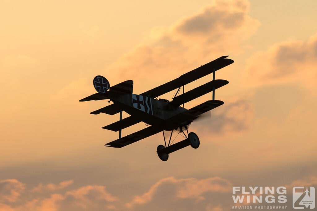 2016, Dr.I, FC, Fokker, Hahnweide, Triplane, airshow, sunset