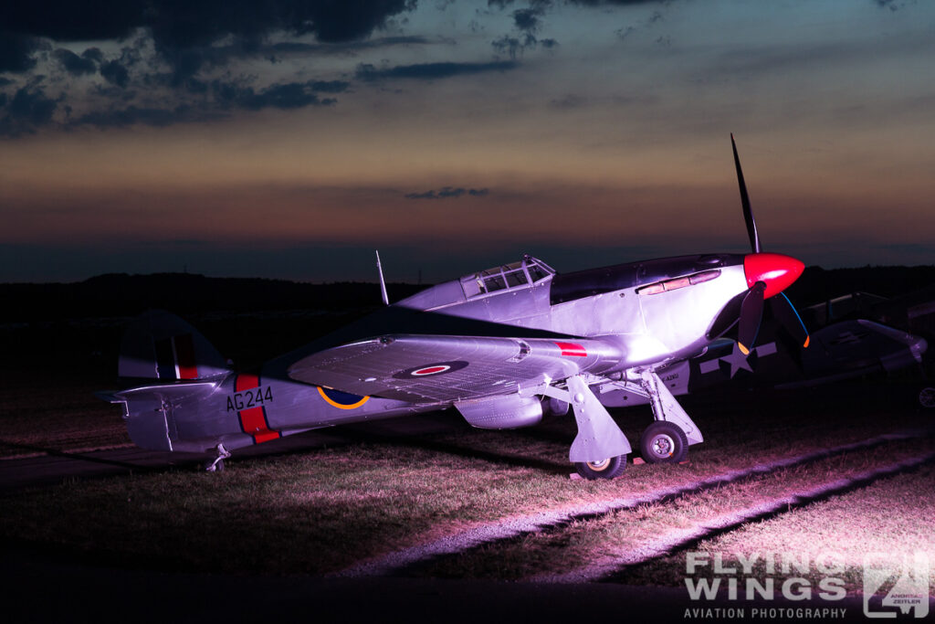 2016, Hahnweide, Hawker, Hurricane, airshow, night