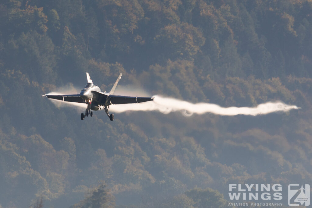 2017, Axalp, F/A-18, Hornet, Meiringen, Swiss, Switzerland, landing, vortex