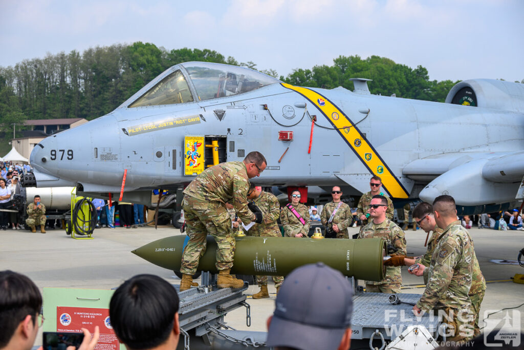 2025, A-10, Osan, South Korea, Thunderbolt II, Warthog, bomb, loading, weapon