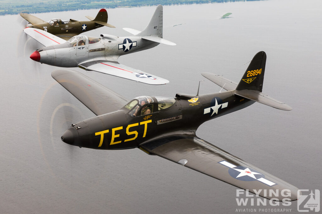 formation p 63 p 39 air air  7191 zeitler 1024x683 - Cobra Flight! Bell P-39 & P-63 in Formation