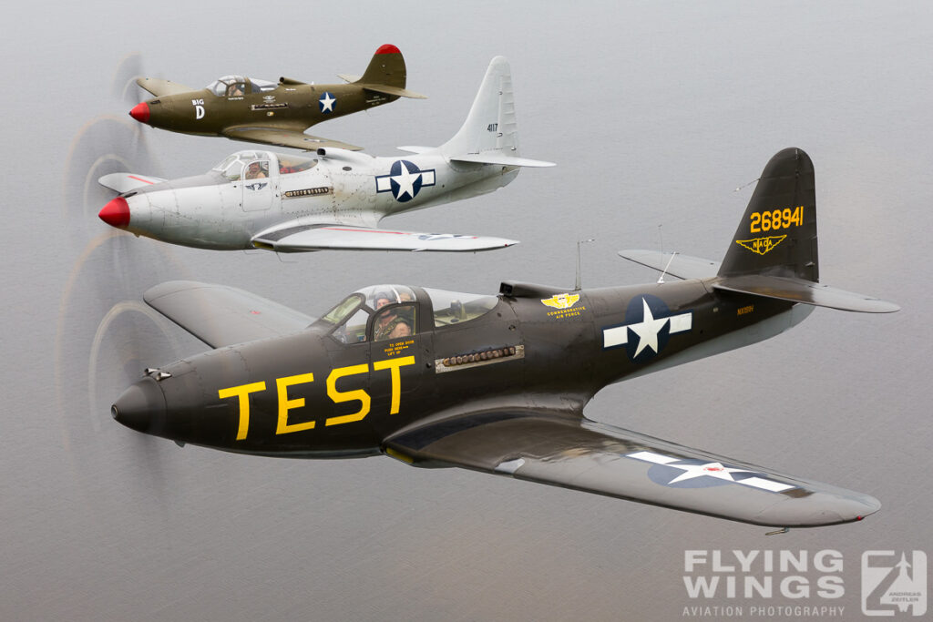formation p 63 p 39 air air  7256 zeitler 1024x683 - Cobra Flight! Bell P-39 & P-63 in Formation