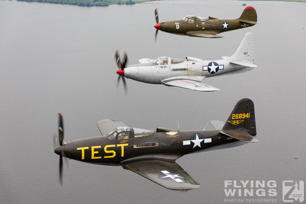 formation p 63 p 39 air air  7464 zeitler 1024x683 - Cobra Flight! Bell P-39 & P-63 in Formation
