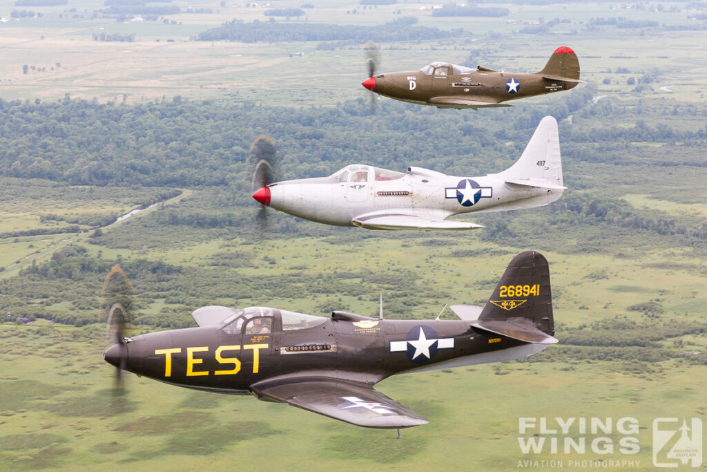 formation p 63 p 39 air air  7523 zeitler 1024x683 - Cobra Flight! Bell P-39 & P-63 in Formation