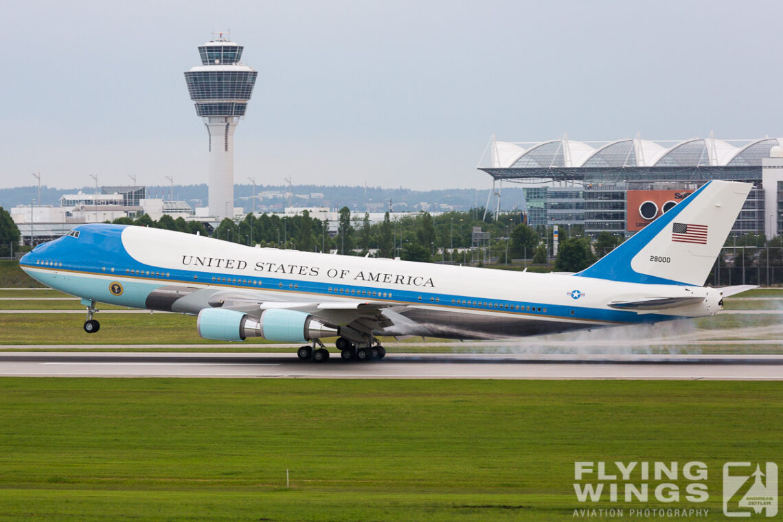 MUC MSC SiKo 2015, 82-8000, Air Force One, B747, G7, MUC, USAF, VC-25A