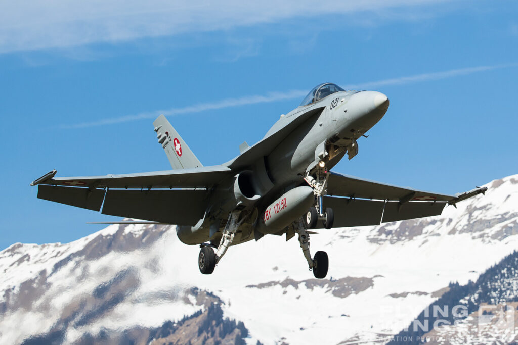 2017, F/A-18C, Hornet, Meiringen, Swiss Air Force, Switzerland, snow
