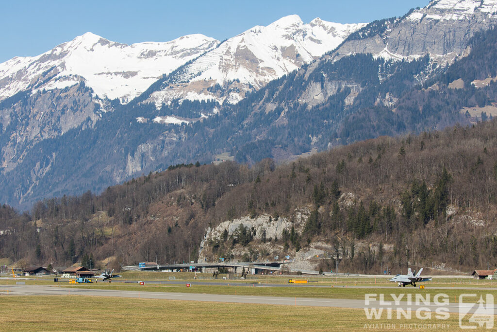 2017, F/A-18C, Hornet, Meiringen, Swiss Air Force, Switzerland, mountain, scenery, snow