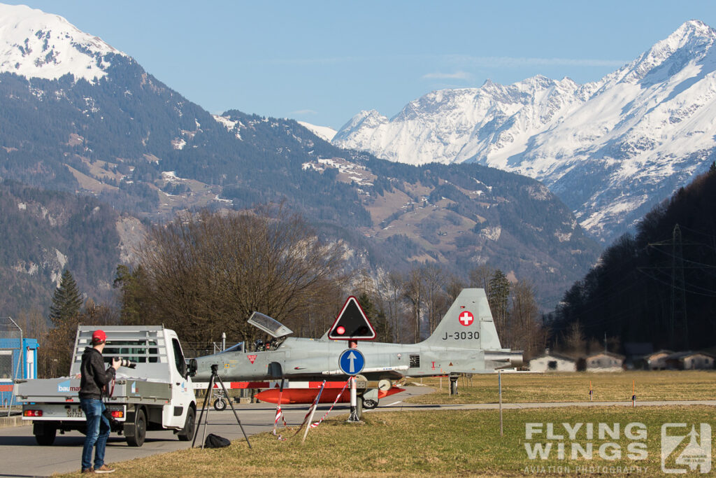 2017, F-5, F-5E, Meiringen, Swiss Air Force, Switzerland, TIger, barrier, impression, spotter