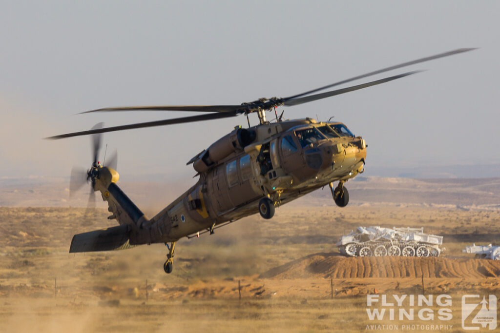 2018, Blackhawk, Hatzerim, Israel, Israel Air Force, S-70, UH-60, Yanshuf, dust, helicopter