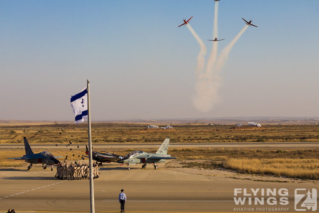2018, Ceremony, Efroni, Hatzerim, Israel, Israel Air Force, M346, T-6, Texan II, display team, flag