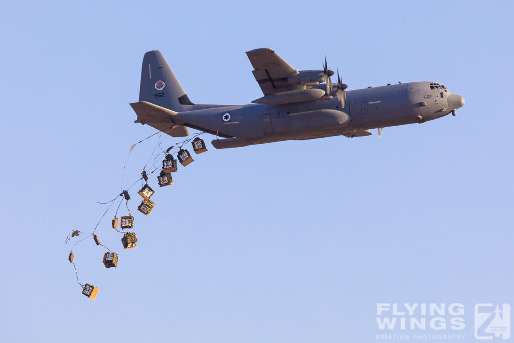 2018, C-130, C-130J, Hatzerim, Hercules, Israel, Israel Air Force, Karnaf, Shimshon, cargo, drop, parachute