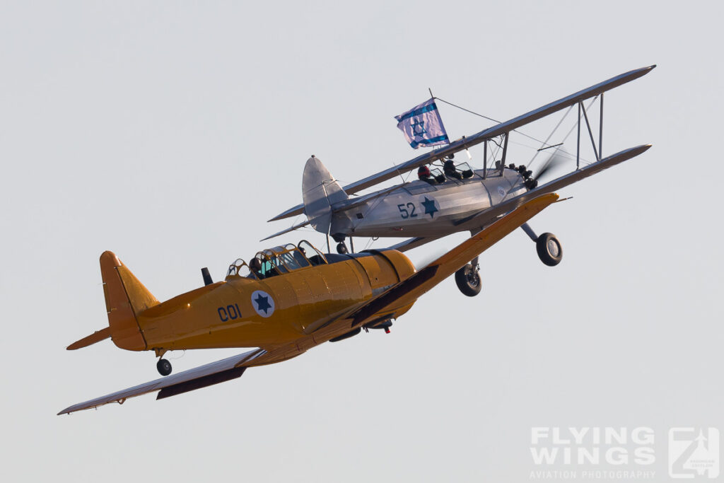 2018, Hatzerim, Israel, Israel Air Force, Stearman, T-6, Texan, formation, warbird