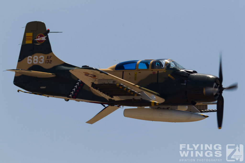 a1 skyraider   0082 zeitler 1024x683 - Lightning(s) strike Chino - Planes of Fame Airshow 2013