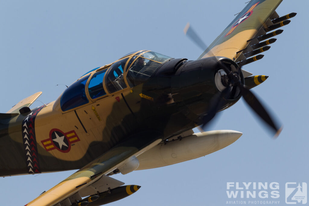 a1 skyraider   0131 zeitler 1024x683 - Lightning(s) strike Chino - Planes of Fame Airshow 2013