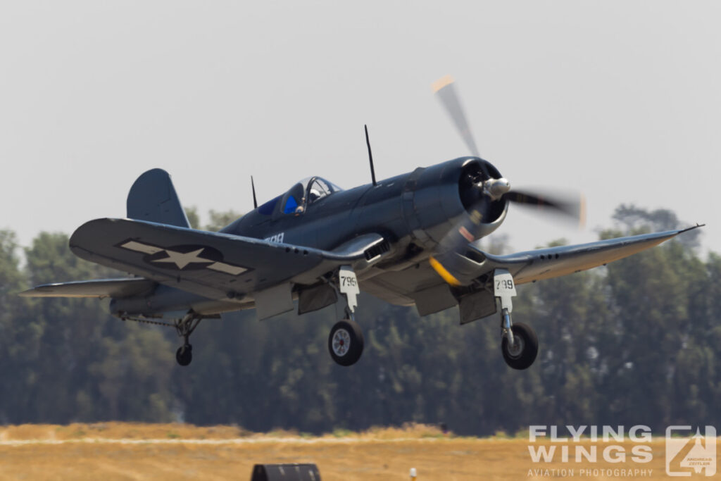 f4u corsair   9998 zeitler 1024x683 - Lightning(s) strike Chino - Planes of Fame Airshow 2013