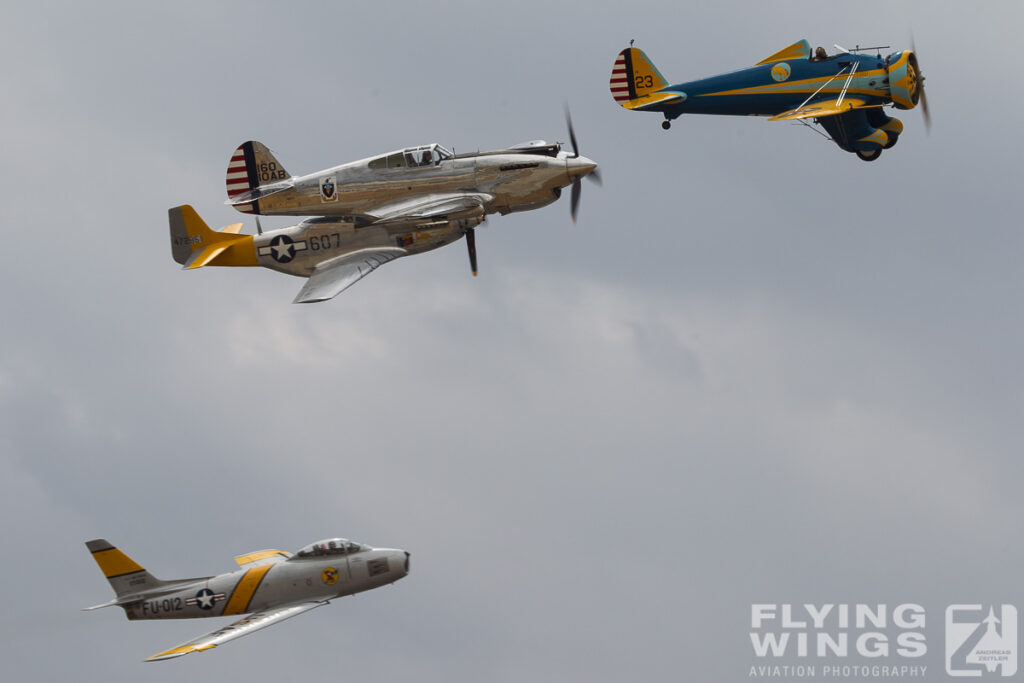 2013, Chino, F-86, P-26, P-40, P-51, Planes of Fame, airshow, formation, warbird