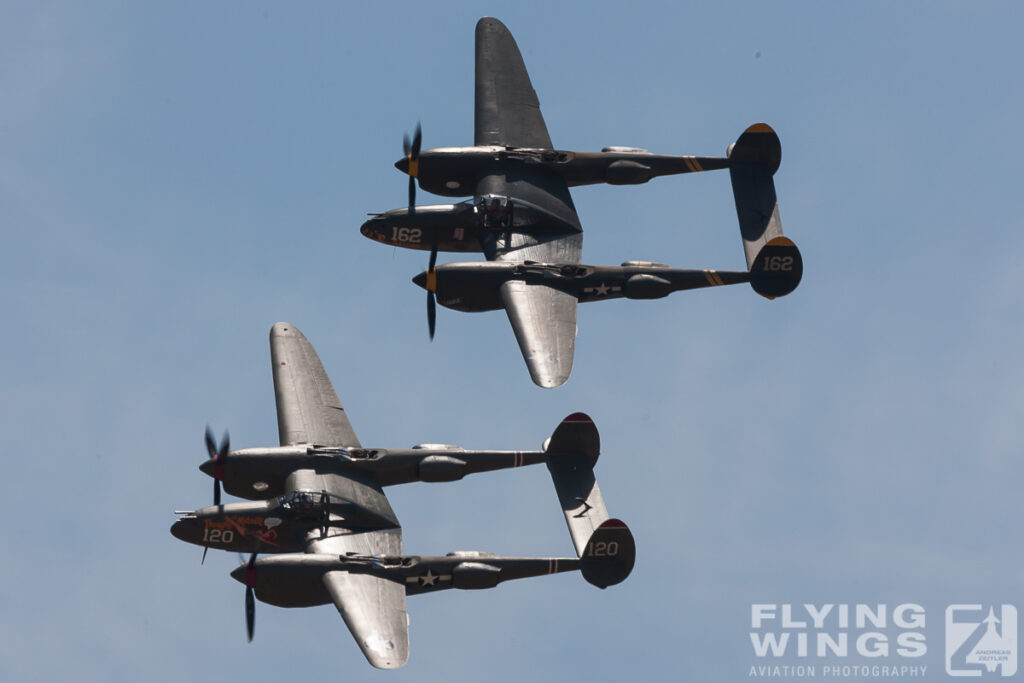 2013, Chino, Flugzeug Classics 2015, Lightning, P-38, Planes of Fame, airshow, formation