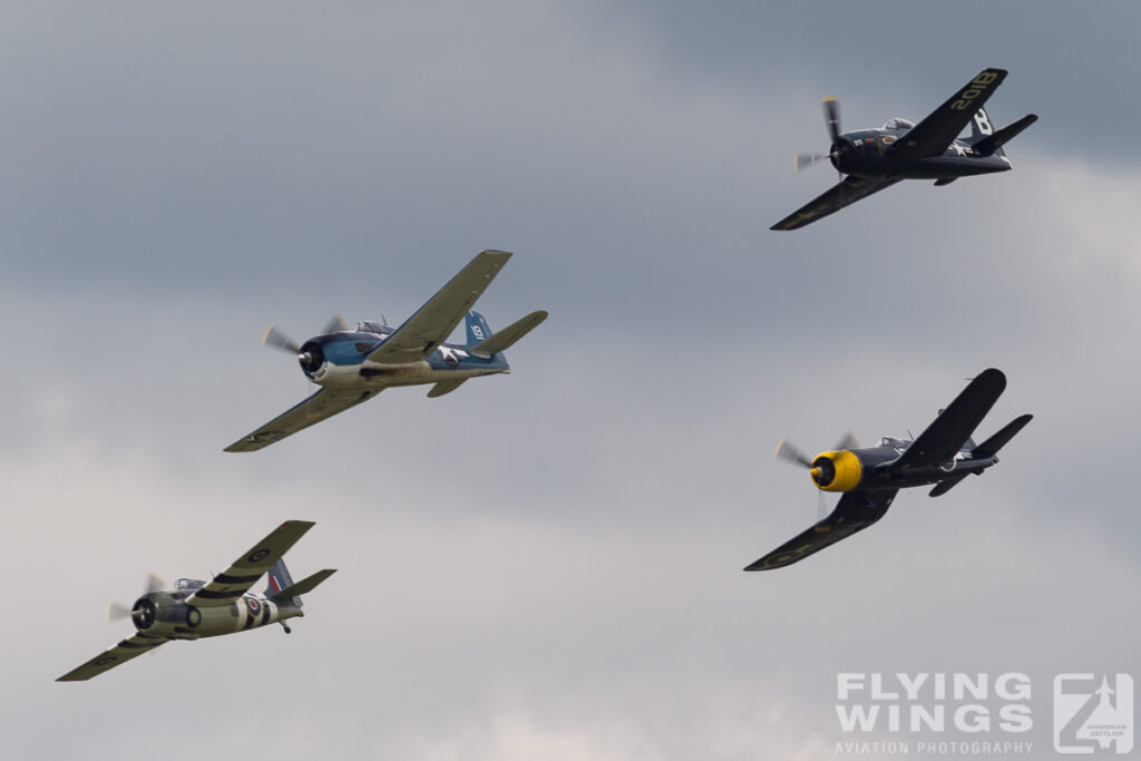 2014, Bearcat, Corsair, Duxford, Flying Legends, Hellcat, Wildcat, formation