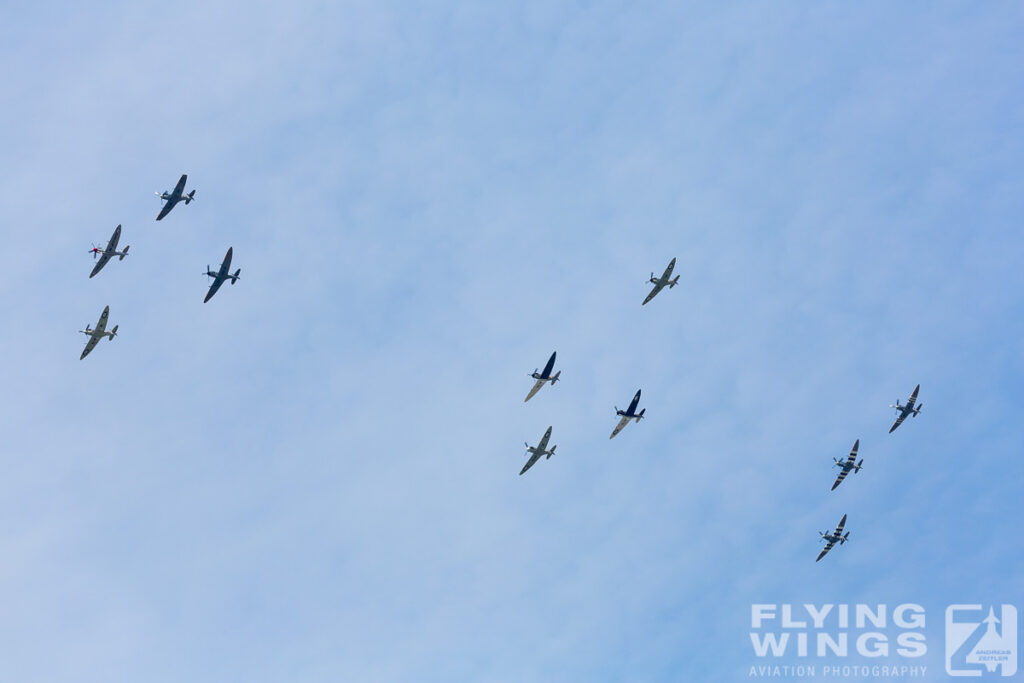 2014, Duxford, Flying Legends, Moreno, Spitfire, formation, warbirdsnews