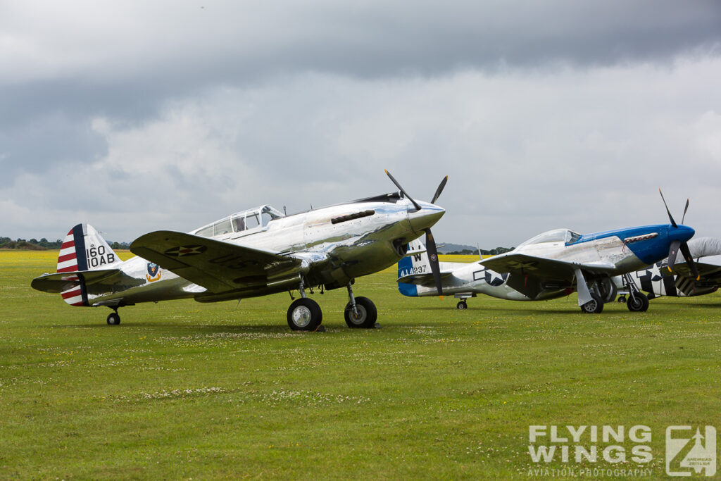 2014, Duxford, Flying Legends, P-40, P-51, static display, warbird