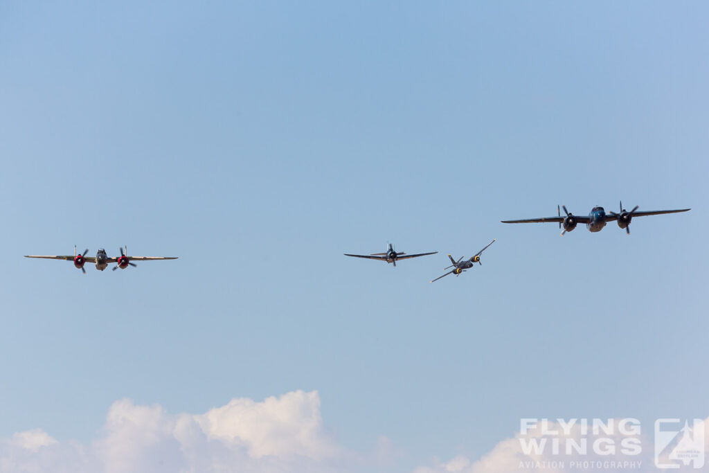 2014, A-26, B-17, B-25, Helldiver, Midland, bomber, formation