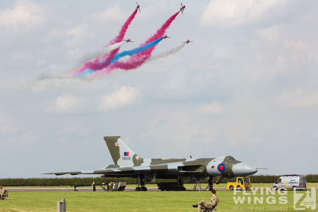 2014, Red Arrows, Vulcan, Waddington, XH558