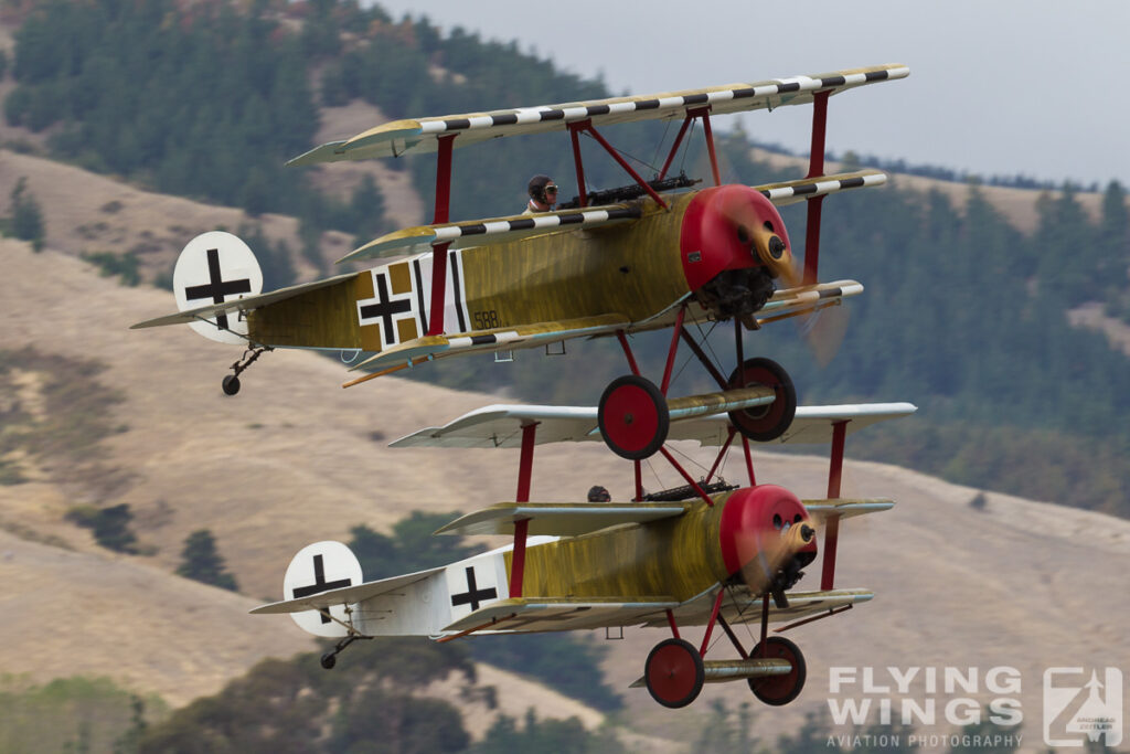 2015, Dr.I, Fokker, Omaka, Triplane, airshow, formation