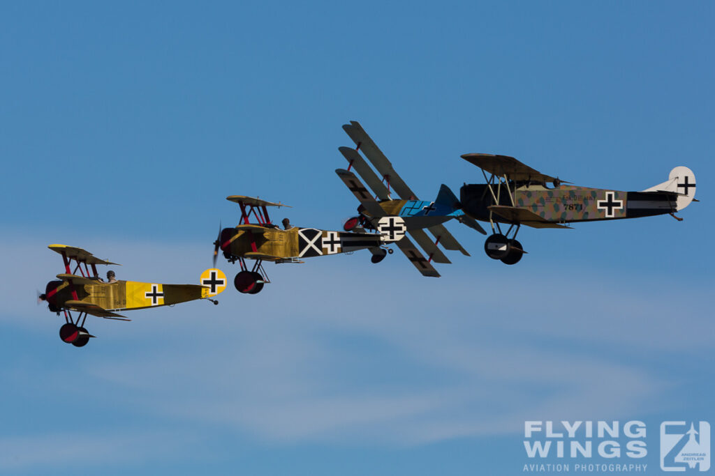 2015, Dr.I, Fokker, Omaka, Triplane, airshow, formation