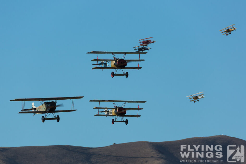 2015, Dr.I, Fokker, Omaka, Triplane, airshow, formation