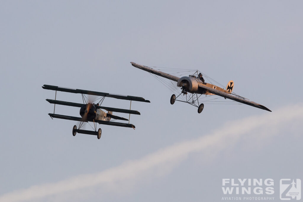 2016, Dr.I, E.III, FC, Fokker, Hahnweide, Triplane, WW I, airshow, formation