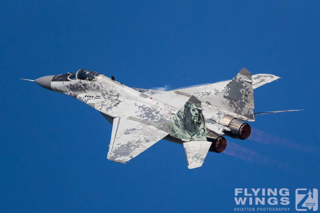 2016, MiG-29, MiG-29AS, SIAF, Slovakia, Slovakia Air Force, TIger, afterburner, pixel, special scheme
