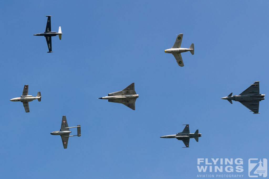 2016, Airpower, Airpower16, Austria, Draken, Eurofighter, F-5E, Historic, Magister, Saab 105, Tunnan, Venom, Zeltweg, airshow, formation