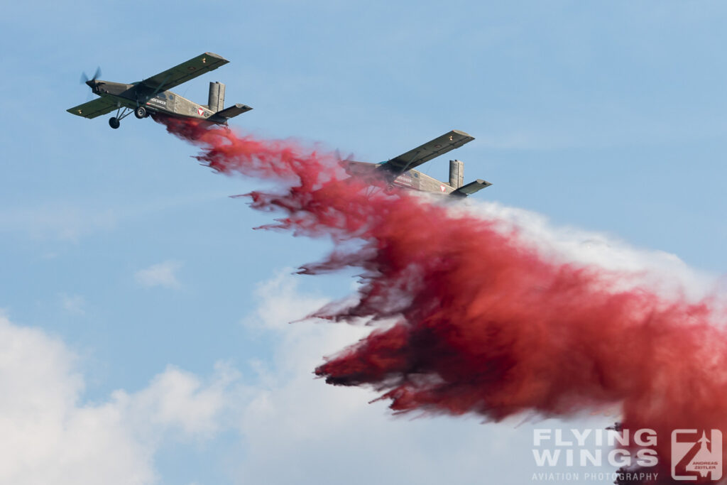 2016, Airpower, Airpower16, Austria, PC-6, Turbo Porter, Zeltweg, airshow, formation, water drop