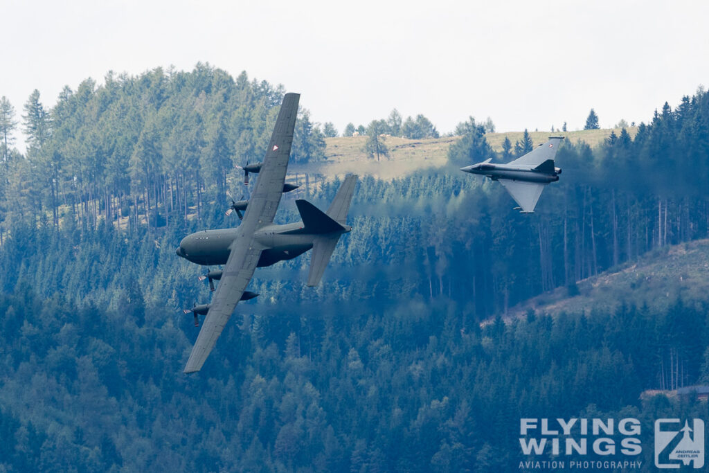 2016, Airpower, Airpower16, Austria, Austria Air Force, C-130, Eurofighter, Hercules, Typhoon, Zeltweg, airshow, formation