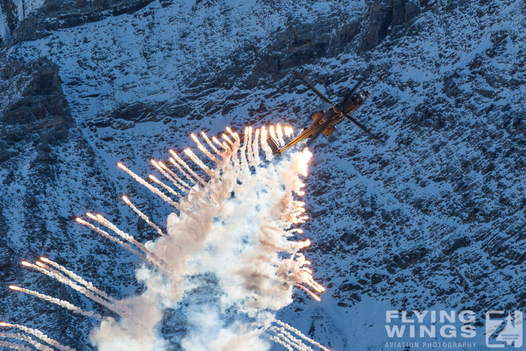 2017, Axalp, Cougar, KP, Swiss, Switzerland, flares, helicopter