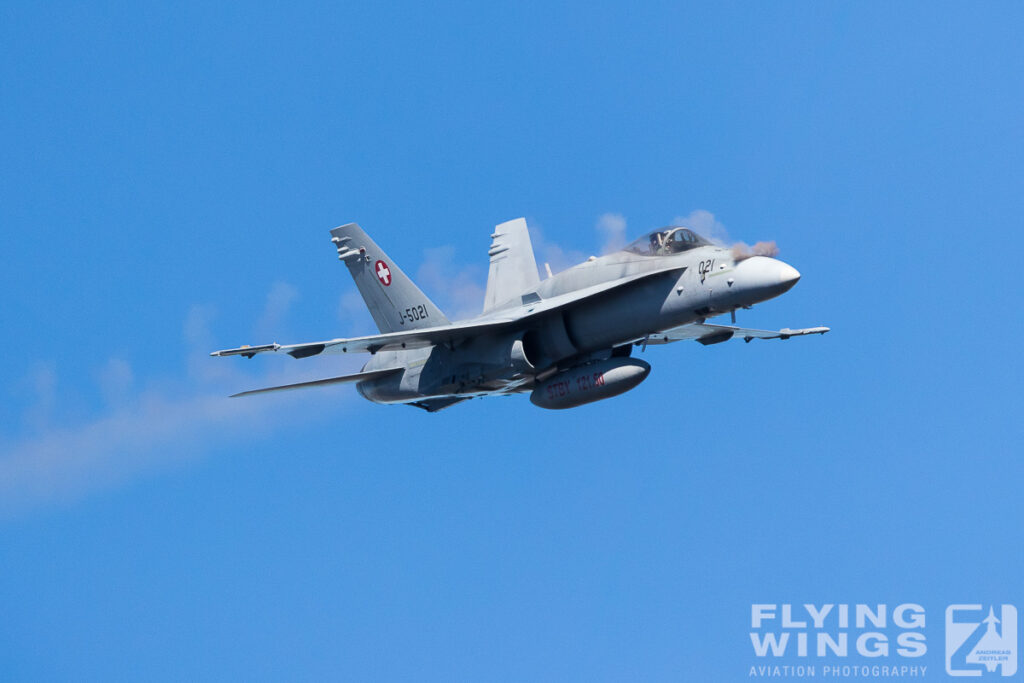 2017, Axalp, F/A-18, Hornet, KP, Swiss, Switzerland, fire, gun, smoke