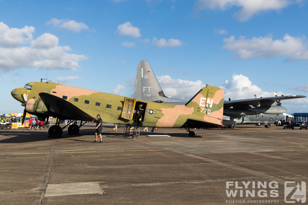 2017, AC-47, DC-3, Dakota, Houston, airshow, gunship, static display