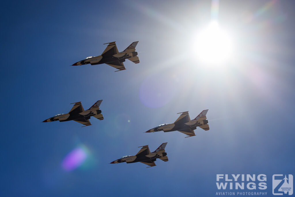 2022, Edwards, F-16, Thunderbirds, USA, backlit, display team, flare, sun