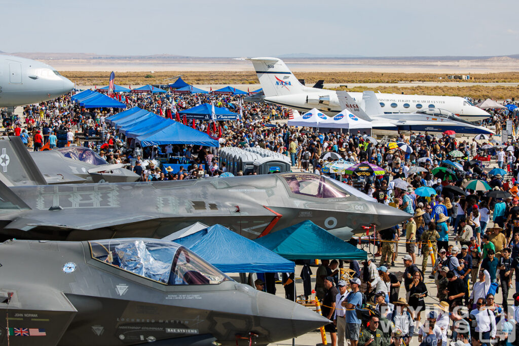 2022, Edwards, F-35, USA, crowd, impression, overview, static display, visitors