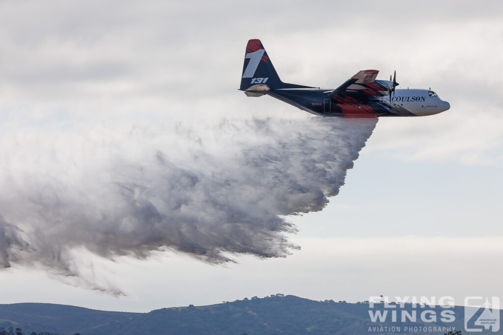 2022, C-130, California, Central Coast Airfest, Coulson, Hercules, Santa Maria, USA, airshow, firefighter, water drop, waterbomber