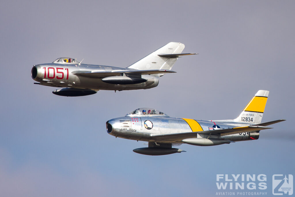 2022, California, Central Coast Airfest, F-86, MiG-15, Santa Maria, USA, airshow, formation