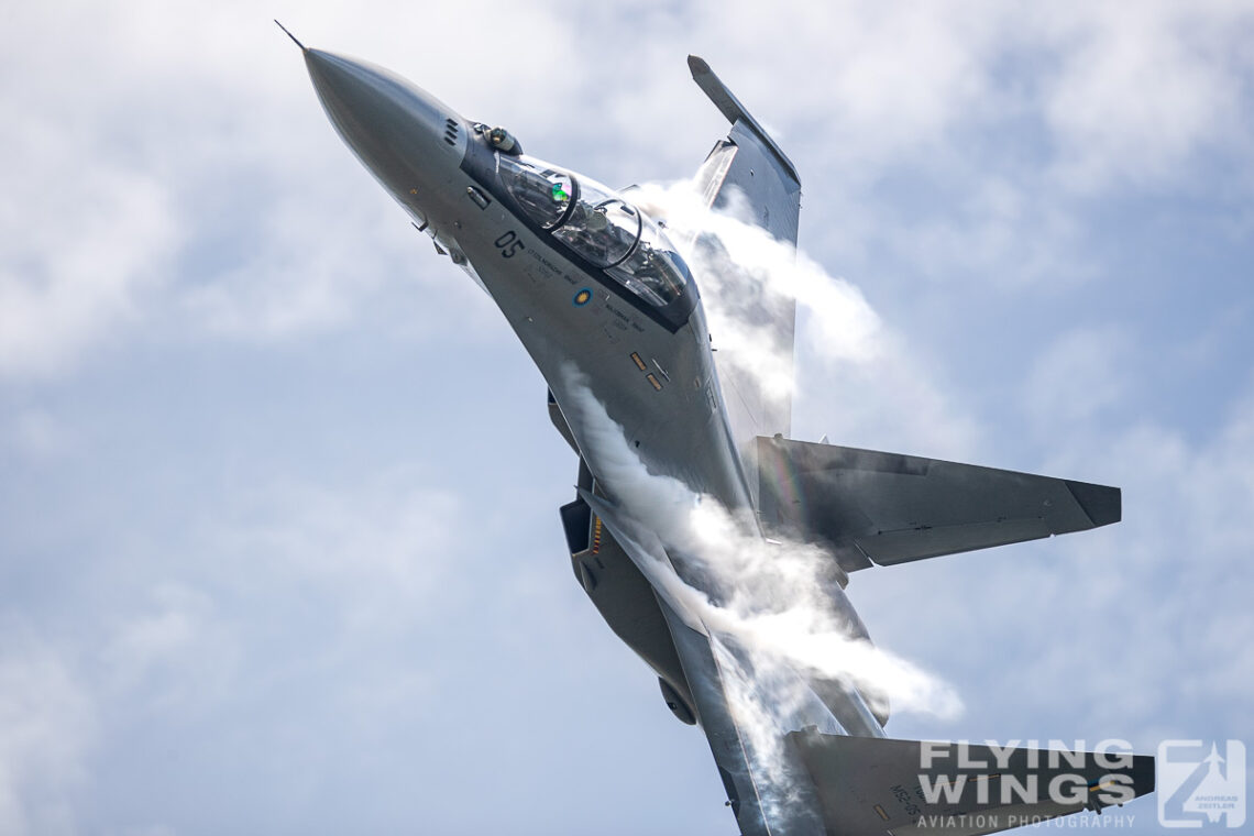 LIMA23 - Langkawi International Maritime and Aerospace (LIMA) Airshow 2023, LIMA, Langkawi, Malaysia, Malaysia Air Force, RMAF, Su-30MKM, Suchoi, TUDM, airshow