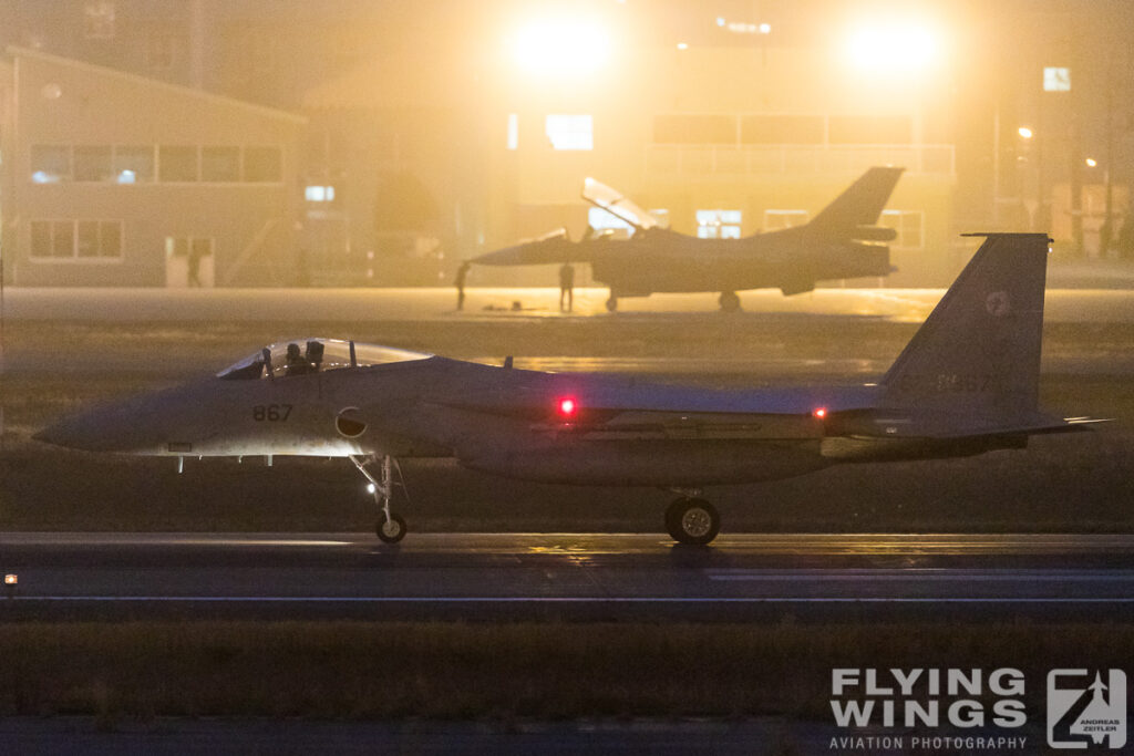 2018, F-15, JASDF, Japan, Japan Air Force, Komatsu, night