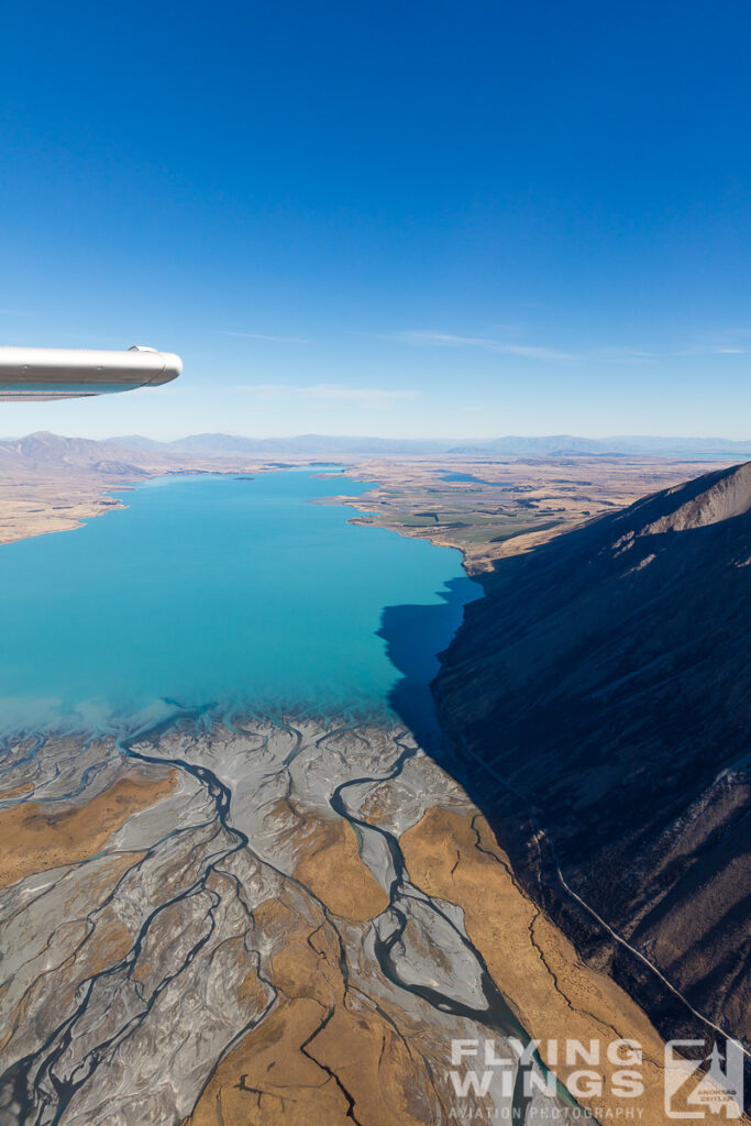 2019, Lake Tekapo, New Zealand, aerial, flight, sightseeing, window view