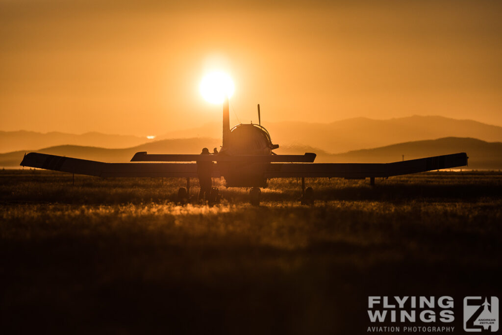 2019, New Zealand, Pukaki, airfield, cropduster, sunrise